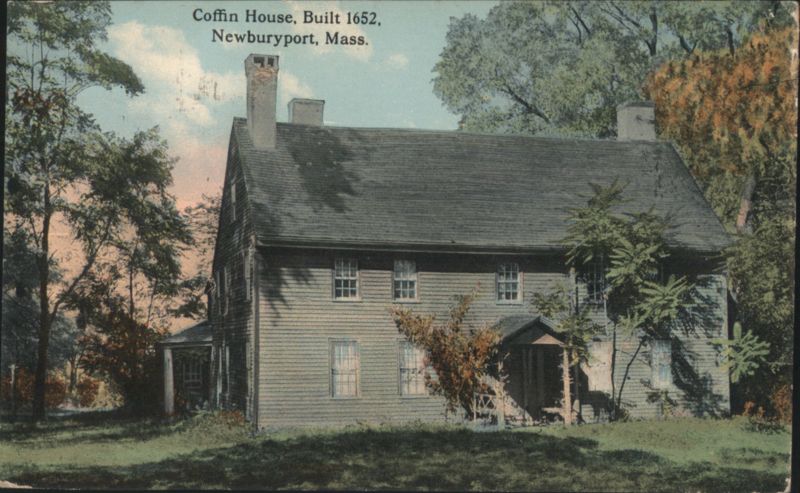 Coffin House, Built 1652, Newburyport, Mass. Massachusetts