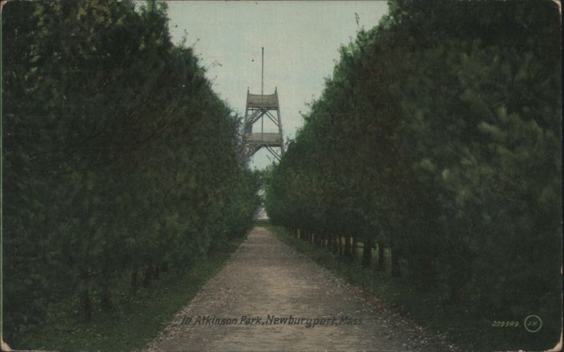 Atkinson Park Path to Observation Tower, Newburyport Massachusetts