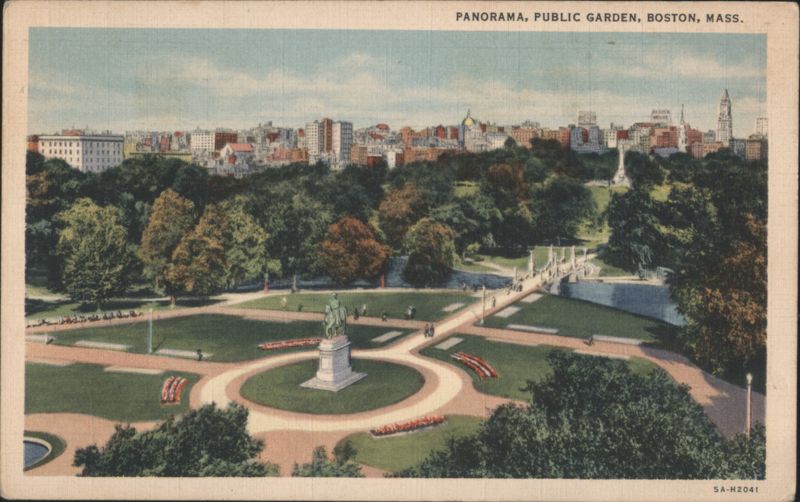 Panorama, Public Garden, Boston, Massachusetts