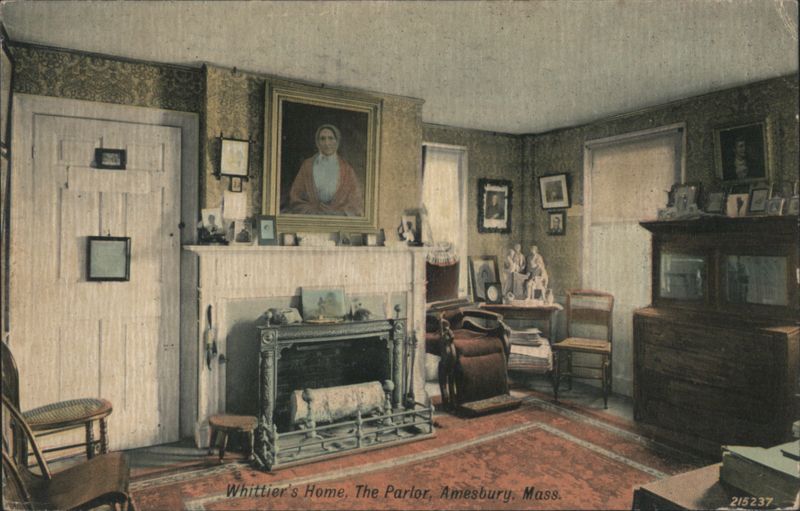 Whittier's Home Parlor, Amesbury, MA Massachusetts