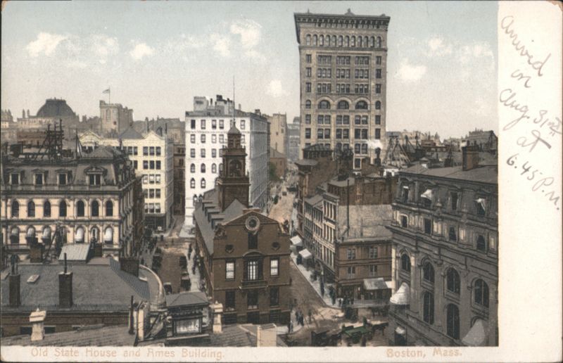 Old State House and Ames Building, Boston Massachusetts