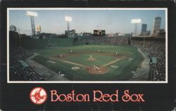 Boston Red Sox Fenway Park Baseball Field Postcard
