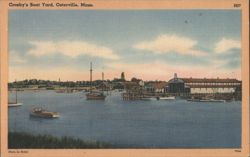 Crosby's Boat Yard, Osterville, Mass. Postcard