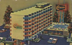 Caravan Motor Hotel, Edmonton, AB with Heated Outdoor Pool Postcard