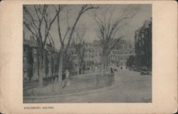 Louisburg Square, Boston Postcard