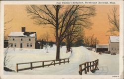 Poet Whittier's Birthplace, Snowbound, Haverhill Postcard
