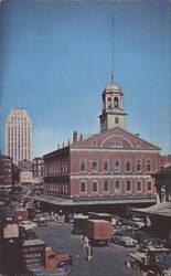 Faneuil Hall, "Cradle of Liberty," Market District Postcard