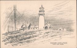 Highland Light at Truro, Cape Cod Postcard