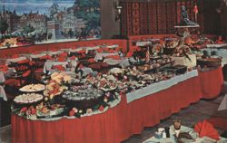 Copenhagen Restaurant Smorgasbord, Sheraton-Plaza Hotel Postcard