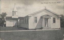 Post Chapel, Fort Devens, Mass. Postcard