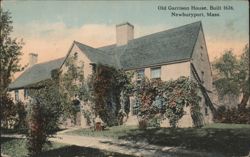Old Garrison House, Built 1636, Newburyport, Mass. Postcard