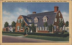 Summer Residence of Joseph C. Lincoln, Chatham, Cape Cod Postcard