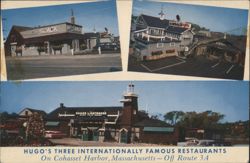 Hugo's, Kimball's, Shack Restaurants Cohasset Harbor Postcard