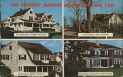 Kennedy Summer Homes on Cape Cod: Compound in Hyannis Port Postcard