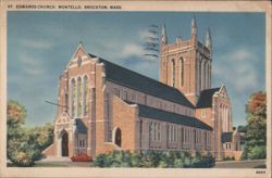 St. Edwards Church, Montello, Brockton Postcard