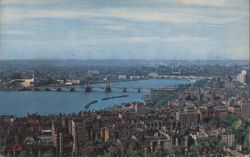 Charles River and Back Bay Skyline Postcard