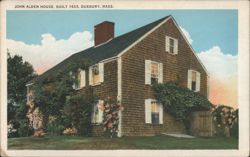 John Alden House, Built 1653 Postcard