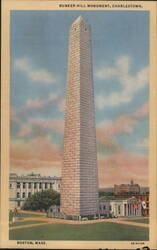 Bunker Hill Monument, Charlestown, Boston, MA Postcard