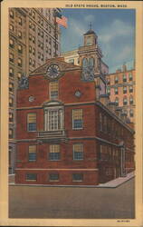 Old State House, Boston, Mass. Postcard