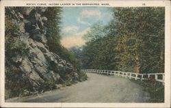Rocky Curve, Jacobs Ladder in the Berkshires Postcard