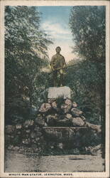 Minute Man Statue, Lexington, MA Postcard