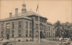 County Building, Brockton Postcard