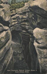 New England's Natural Bridge - Route 8 Postcard