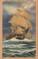 Frigate Constitution ("Old Ironsides") Postcard