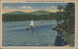 Lake Buel, Berkshires, Great Barrington Postcard