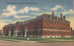 Enlisted Men's Barracks, Fort Devens Postcard