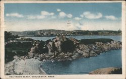 Half Moon Beach, Gloucester Postcard