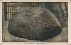 Plymouth Rock, Landing Site of Pilgrims, 1620 Postcard