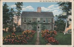 An Old Cape Cod Home, Yarmouth Port, MA Postcard