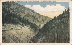 Cold River on the Mohawk Trail, Berkshire Hills Postcard