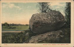 Balance Rock, Franklin Park Postcard