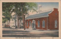 Post Office and Athenaeum, Nantucket Postcard