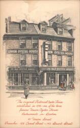 Union Oyster House, Boston, MA - Original 1826 Restaurant Postcard