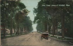South Street, looking N. Pittsfield, Mass. Postcard