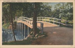 Old North Bridge, Concord, MA Postcard