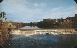 Chicopee Falls Dam - Chicopee, MA Postcard