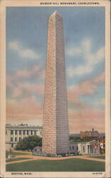 Bunker Hill Monument, Charlestown, Boston Postcard