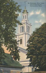 Sir Christopher Wren Tower, Universalist Church Postcard