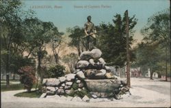 Statue of Captain Parker, Lexington, Mass. Postcard