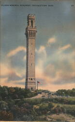 Pilgrim Memorial Monument, Provincetown, MA Postcard