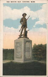 The Minute Man Statue Postcard