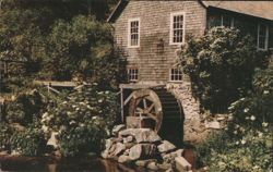 Oldest Water Mill, Fulling Mill, Brewster, Cape Cod, MA Postcard