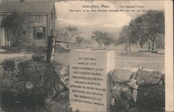 Hayward Pump, James Hayward Fatal Shooting Scene Postcard