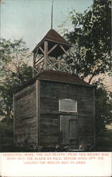 Lexington Old Belfry, Paul Revere Alarm, 1775 Postcard