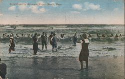Be with me by the sea at Revere Beach Postcard
