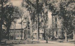 Congregational Church and Chimes Tower, Stockbridge Postcard